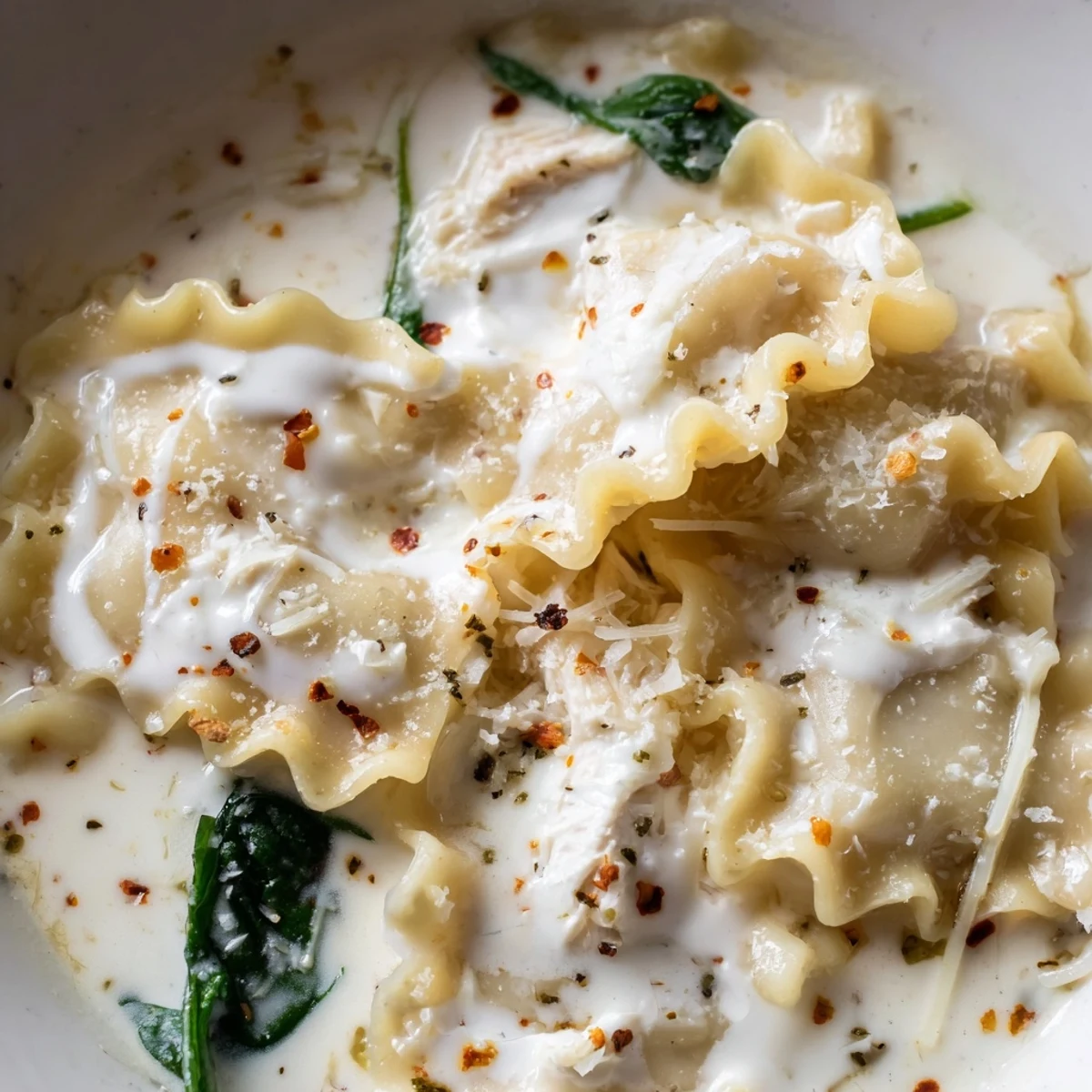 Quick White Lasagna Soup