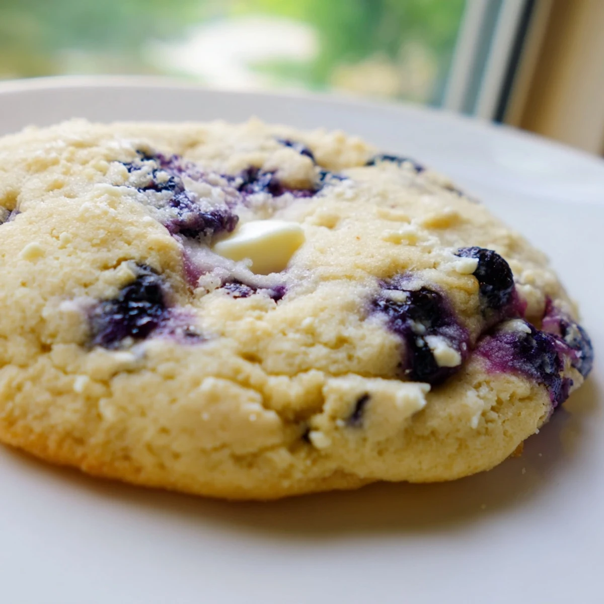 Chewy lemon blueberry cheesecake cookies showcasing creamy centers and fresh berries on rustic parchment paper