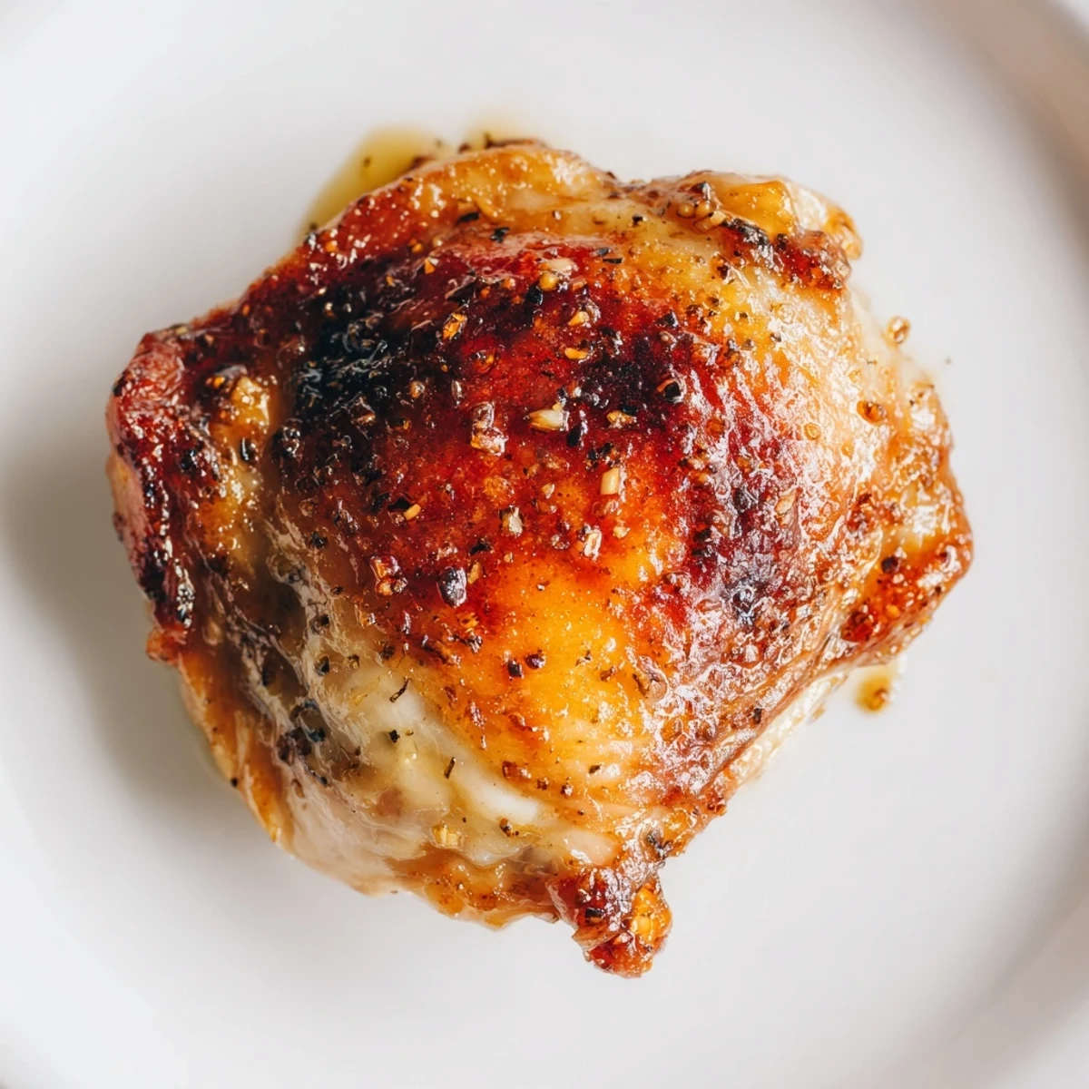 Savory glazed chicken with glistening honey mustard coating served alongside fluffy green herb rice