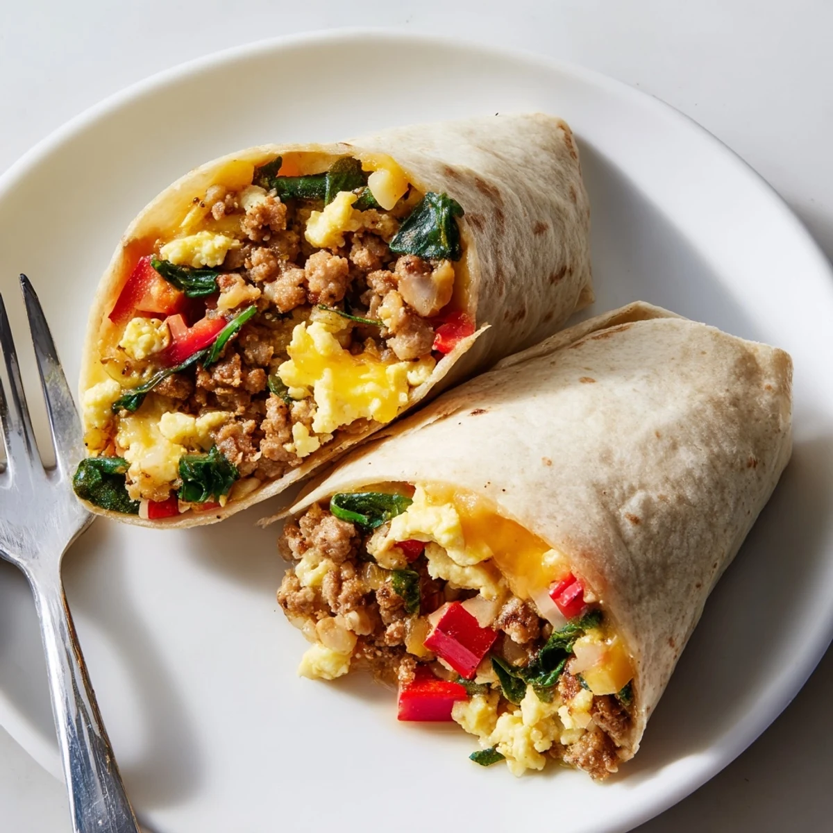 Warm freezer breakfast burritos wrapped in foil ready for a quick morning meal