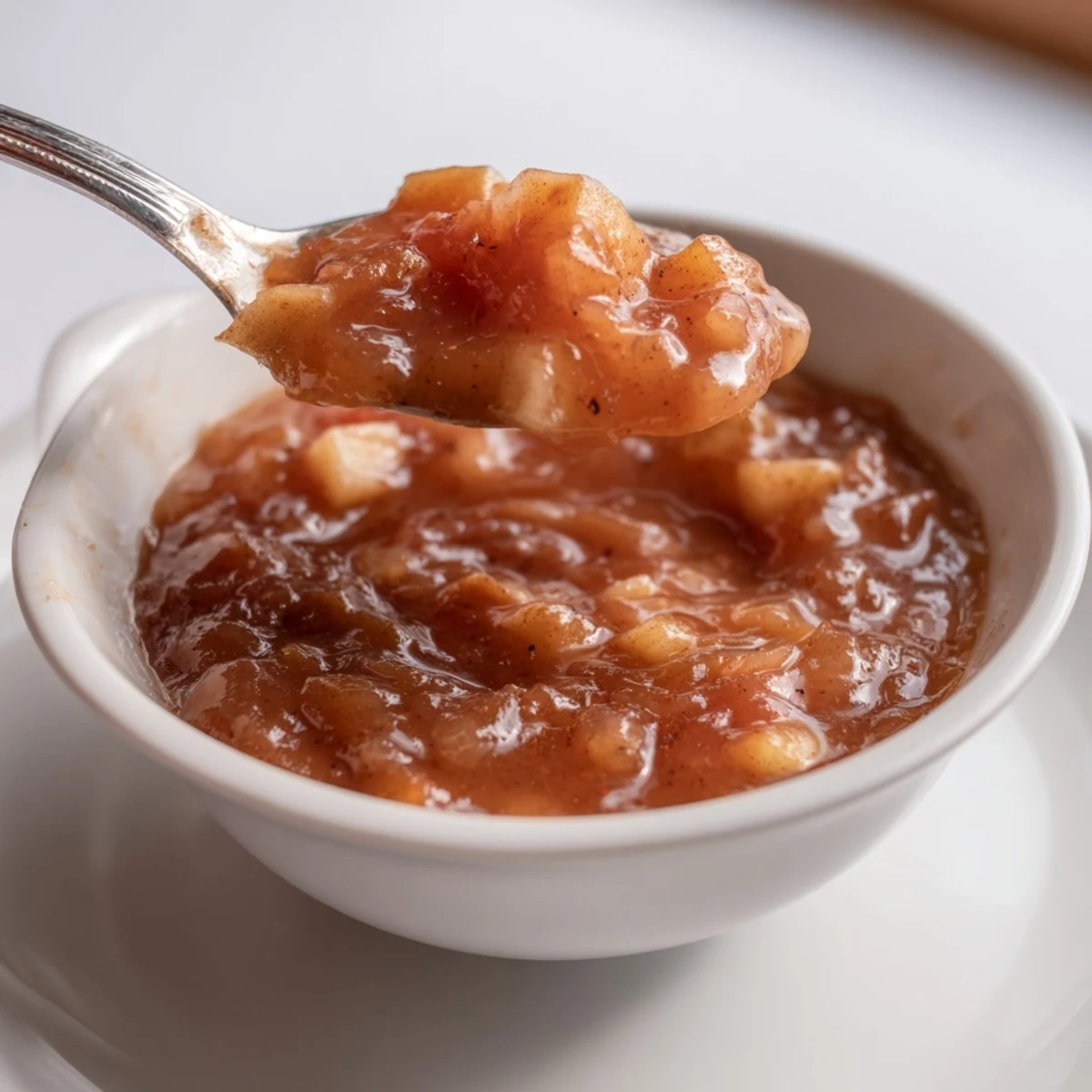 Sterilized jars of Fall Caramel Apple Jam cooling on counter, rich sweetness