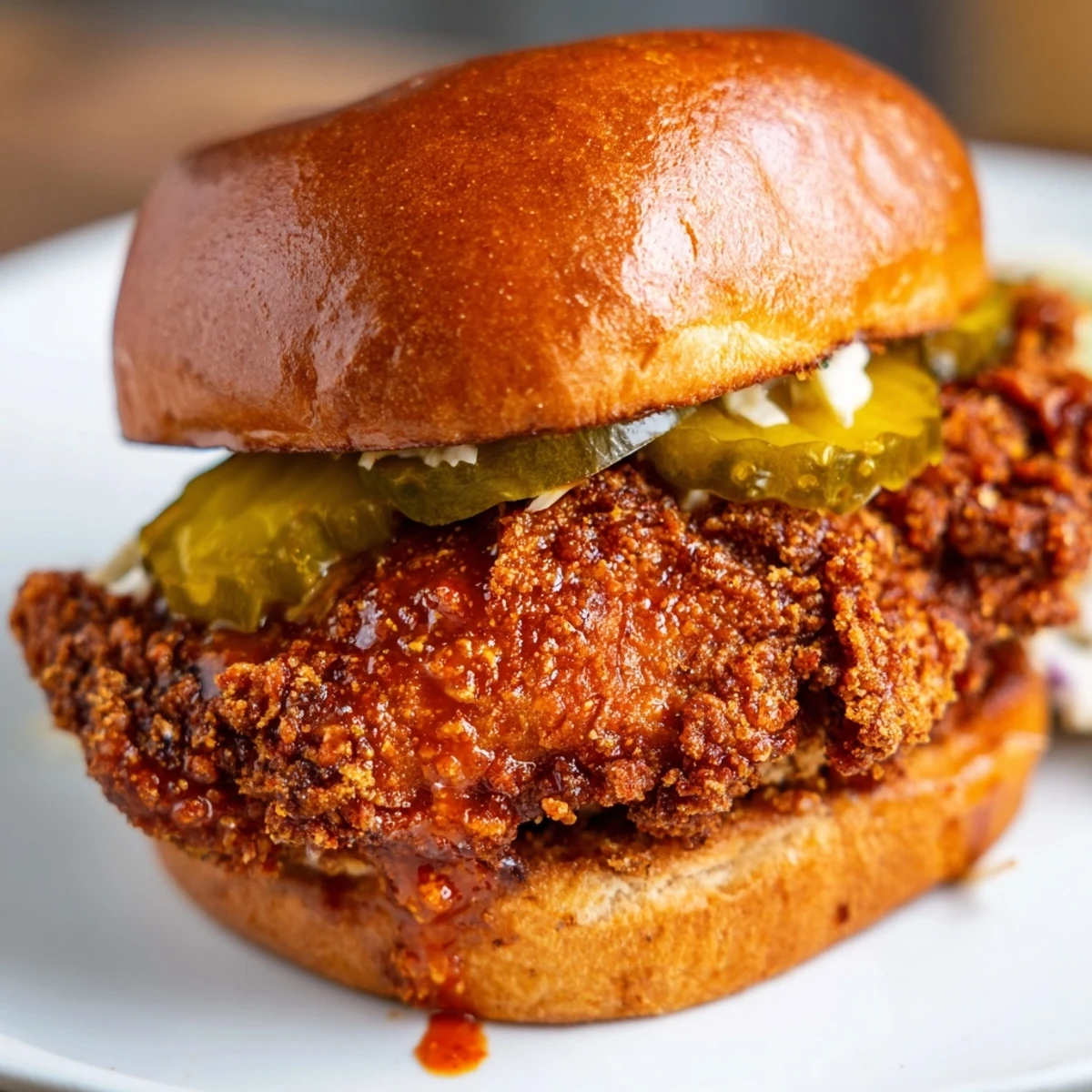 Golden, smoky crust showcasing Spicy Nashville Hot Chicken Sandwiches Recipe To Savor