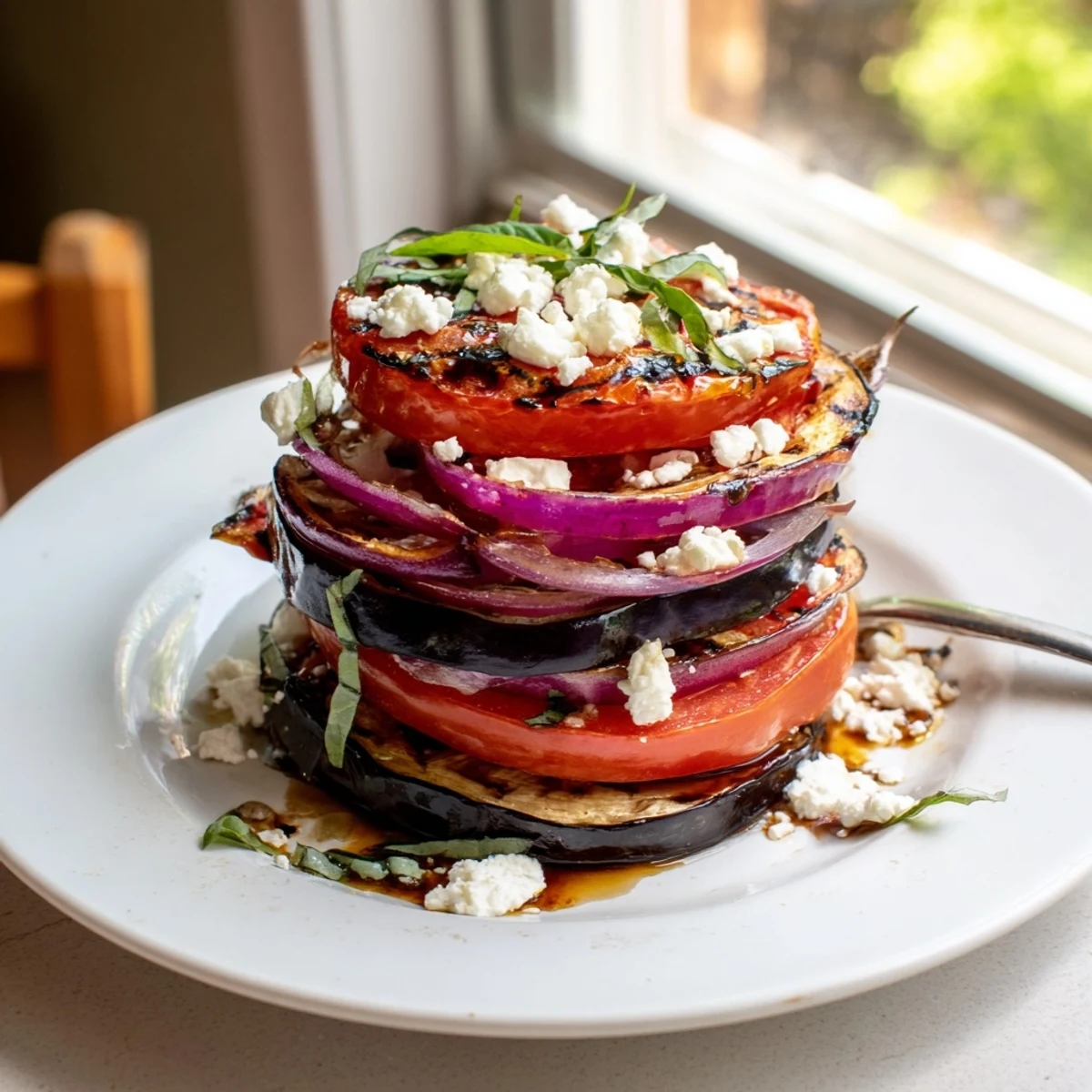 Grilled Tomato Eggplant