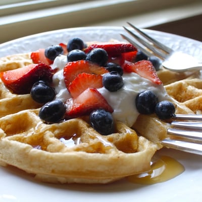 Greek Yogurt Waffles