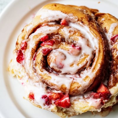 Strawberry Cheesecake Cinnabon Rolls