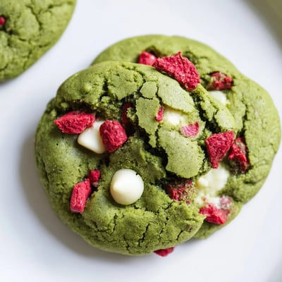 Strawberry Matcha Cookies