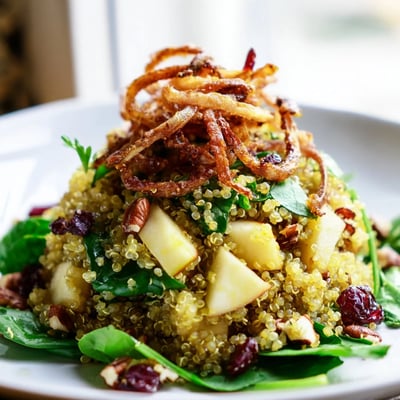 Honey Mustard Quinoa Apple Salad